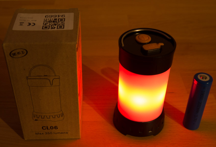 Fenix CL25R Lantern USB Rechargeable 18650 Li-ion Battery Polymer